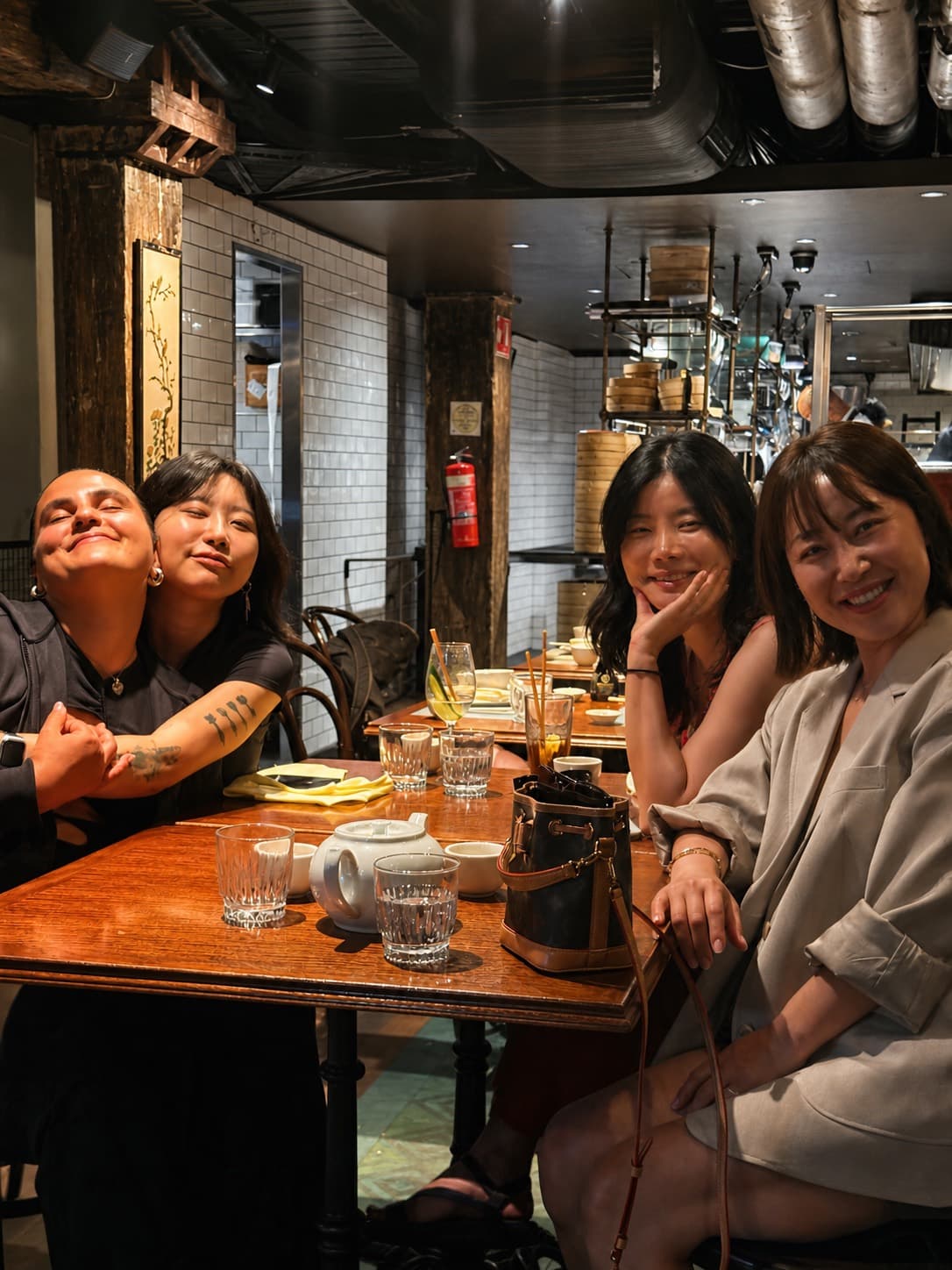 Me Studio team enjoying dinner together