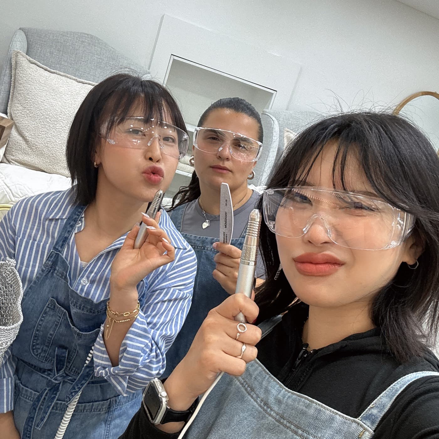 Me Studio team behind the brand's refined lash and nail work